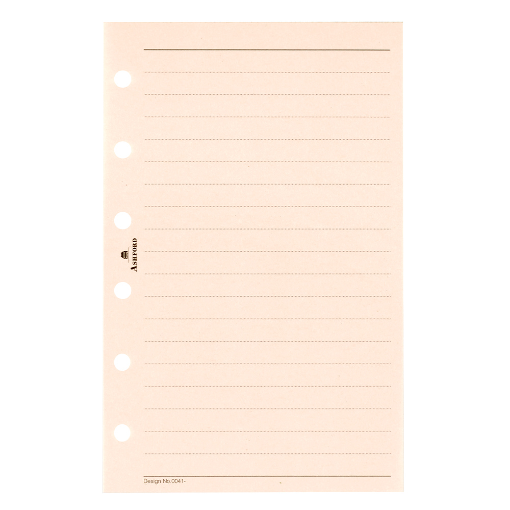 カラーメモリーフ 6mm罫 ピンク MINI6[0041] リフィル ASHFORD