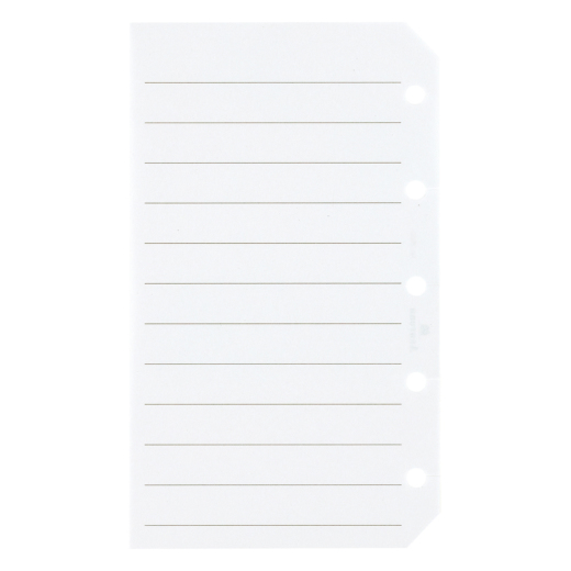 カラーメモリーフ スリット入 8mm罫 M5【2560】全5色 手帳の中身