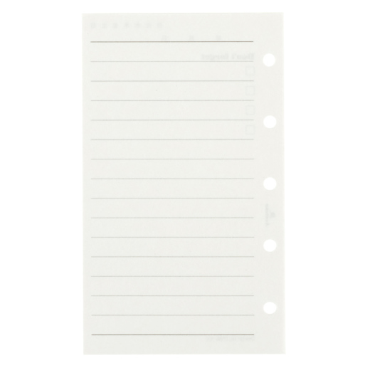 フリーデイリーメモ MICRO5[2585] 手帳の中身(サイズ別) ASHFORD