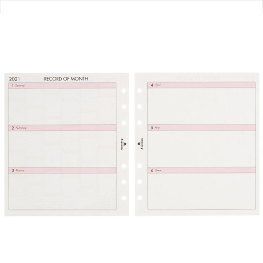 週間ダイアリー(ブロック式)HB×WA5［6407］ リフィル ASHFORD