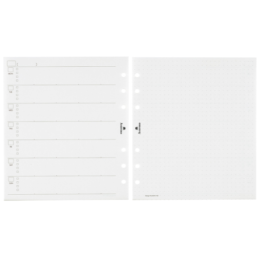 日付無見開き1週間(レフト式) HB×WA5 ［6618］ リフィル ASHFORD