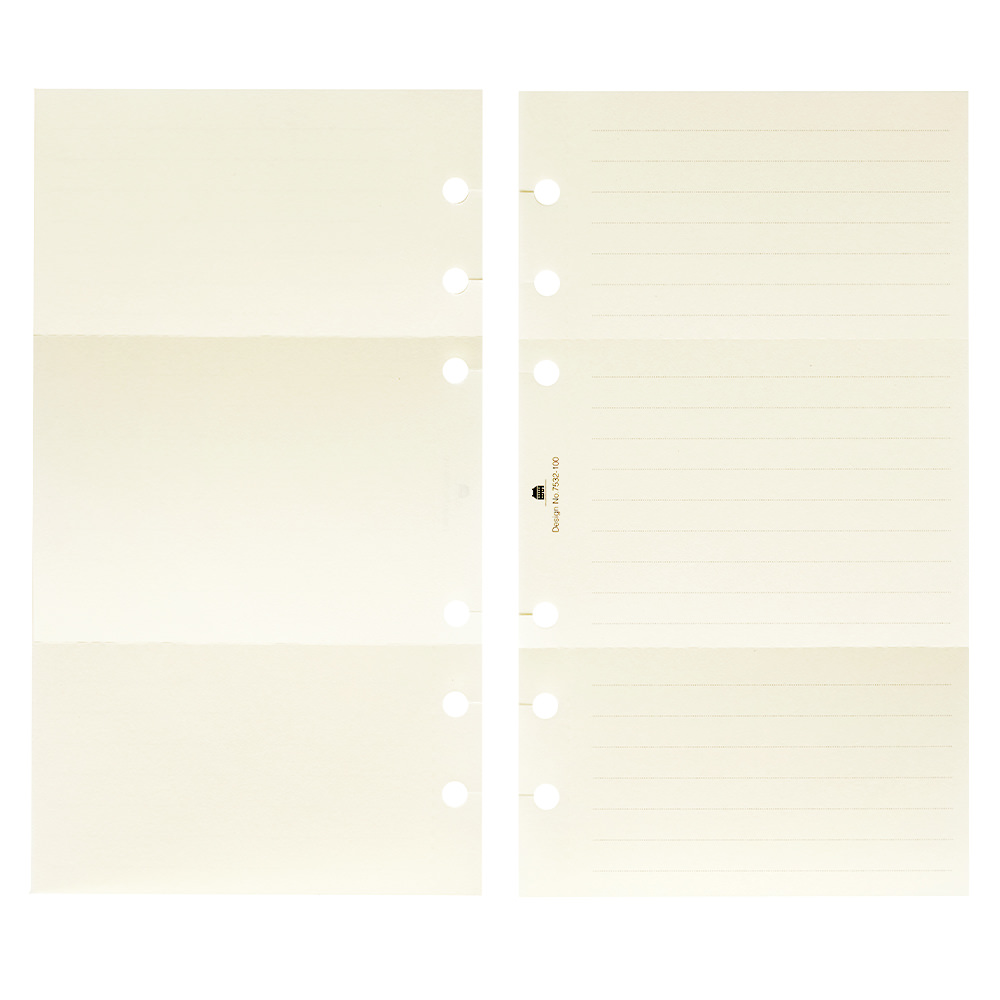 ミシン目入りメモ(6.5mm罫) BIBLE ［7532］ リフィル ASHFORD